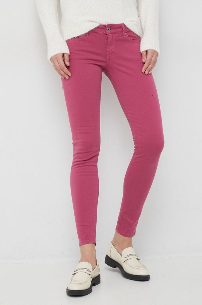 Джинси Pepe Jeans Soho жіночі середня посадка колір фіолетовий (2930992)