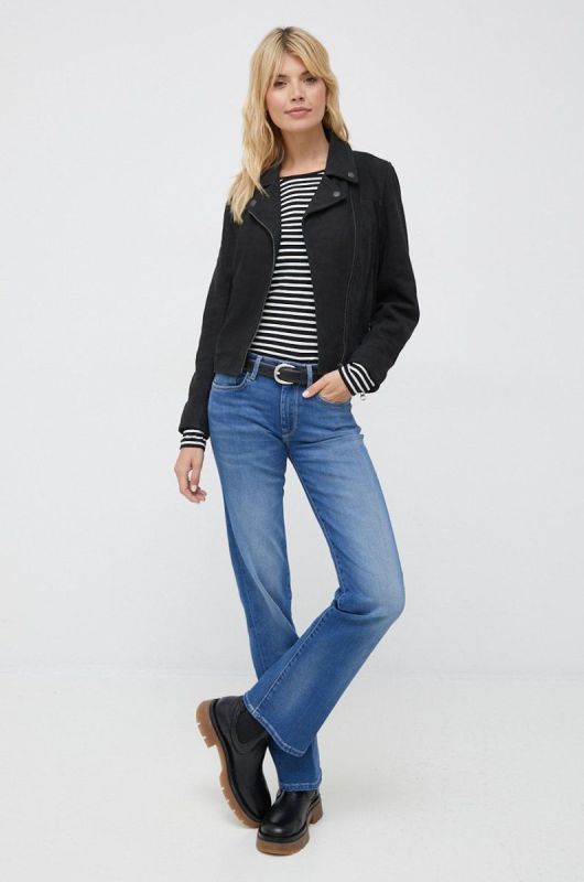 Джинси Pepe Jeans Aubrey жіночі середня посадка колір блакитний фото 2