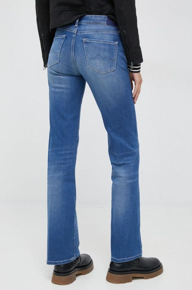 Джинси Pepe Jeans Aubrey жіночі середня посадка колір блакитний фото 3