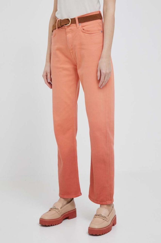Джинси Pepe Jeans жіночі висока посадка колір помаранчевий (3267164)
