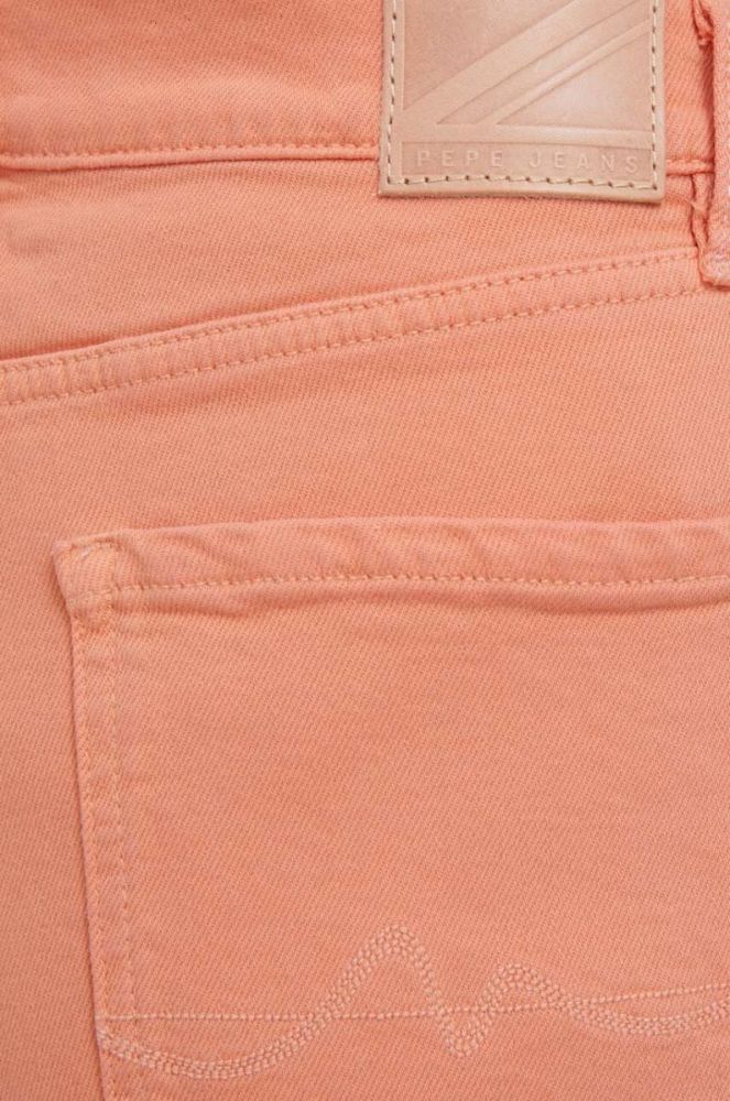 Джинси Pepe Jeans жіночі висока посадка колір помаранчевий (3267164) фото 4