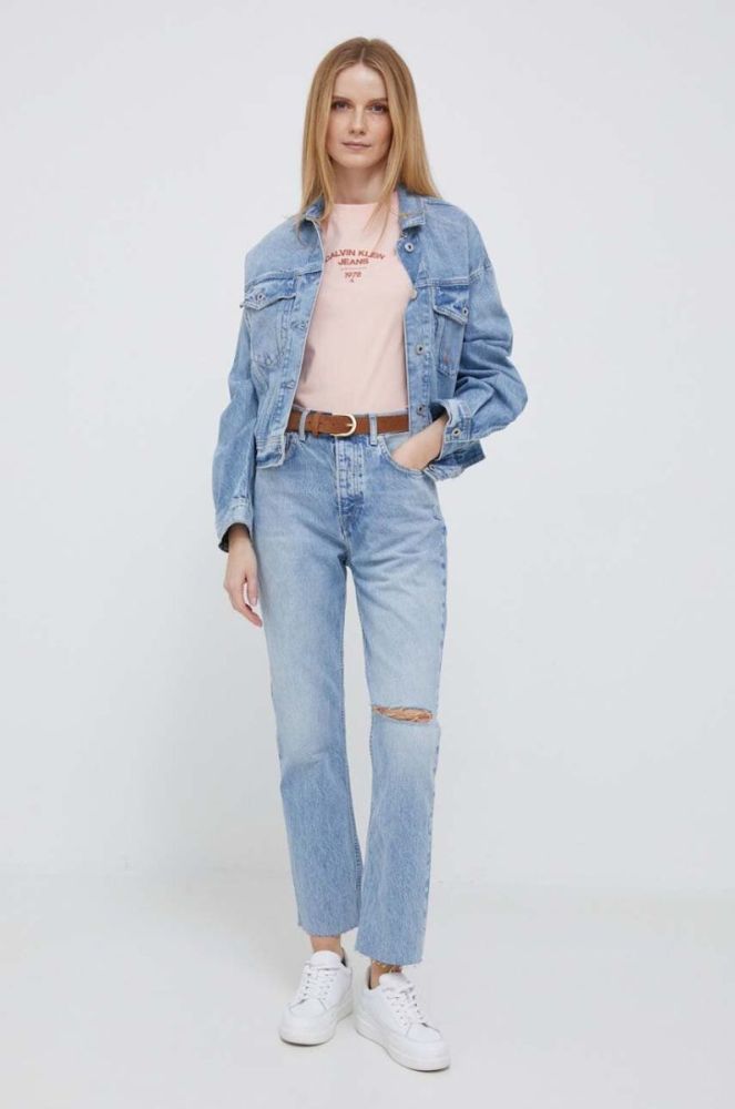 Джинси Pepe Jeans жіночі висока посадка колір блакитний (3267176) фото 2