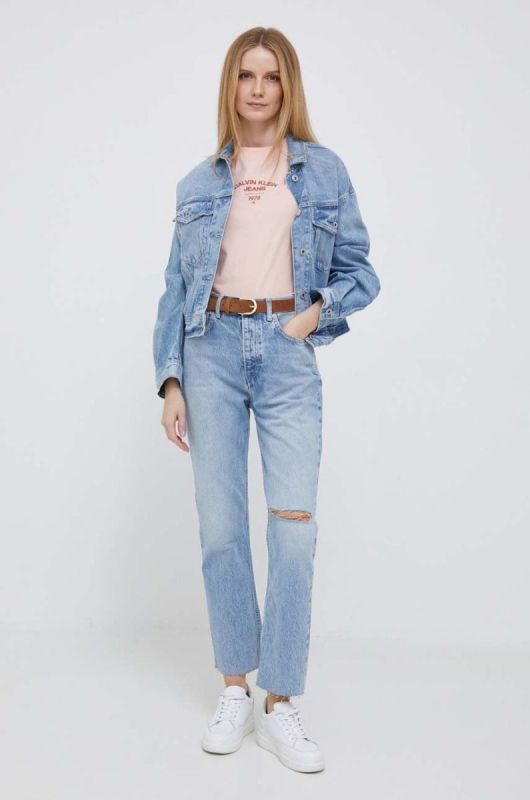 Джинси Pepe Jeans жіночі висока посадка колір блакитний (3267176) фото 2