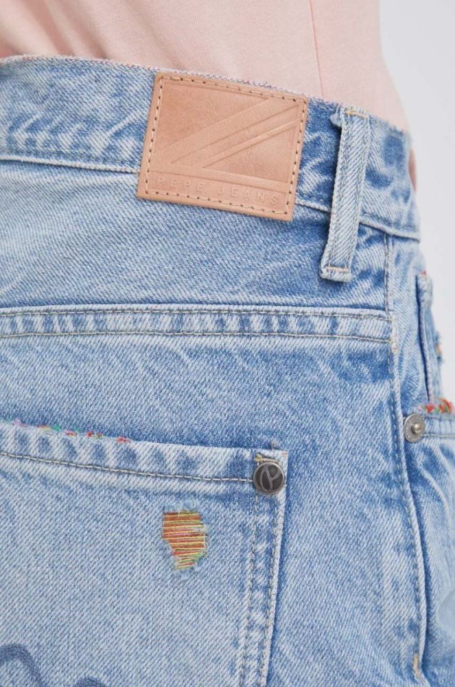 Джинси Pepe Jeans жіночі висока посадка колір блакитний (3267176) фото 4