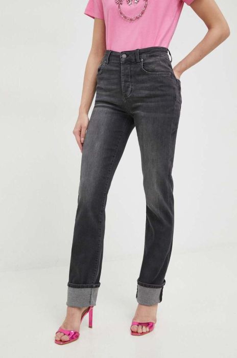 Джинси Liu Jo Authentic жіночі висока посадка колір чорний (3024640)