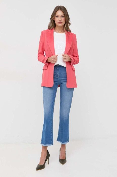 Джинси Luisa Spagnoli жіночі висока посадка колір блакитний (3058344)