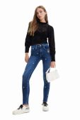 Джинси Desigual жіночі висока посадка колір блакитний (3031453)