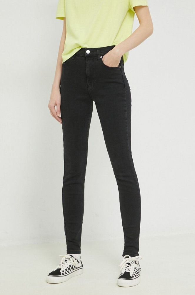 Джинси Tommy Jeans жіночі висока посадка колір чорний (2984841)