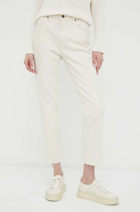 Джинси Lee Carol жіночі висока посадка колір бежевий (3178199)