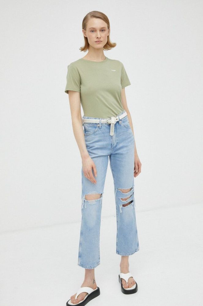 Джинси Wrangler Wild West жіночі висока посадка колір блакитний (3161058) фото 2