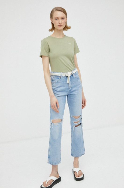 Джинси Wrangler Wild West жіночі висока посадка колір блакитний (3161058) фото 2