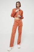 Джинси Guess Originals жіночі висока посадка колір помаранчевий (3261243)