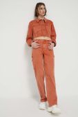 Джинси Guess Originals жіночі висока посадка колір помаранчевий (3261243)