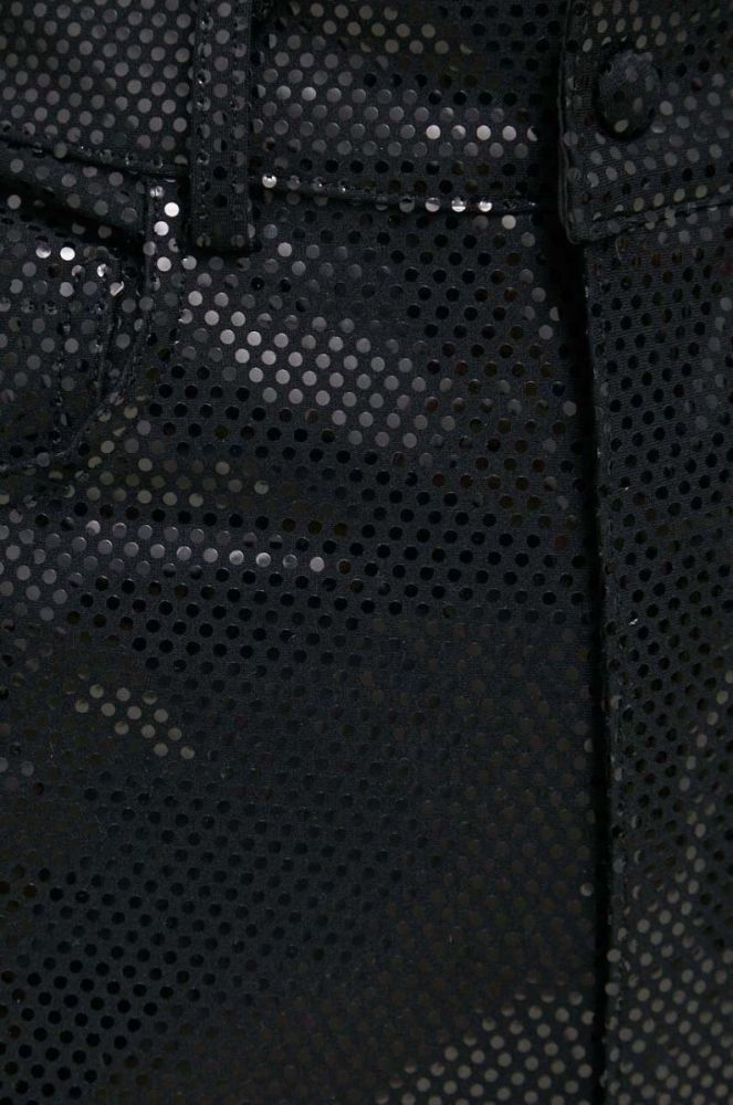 Штани Rotate жіночі колір чорний широке висока посадка фото 4