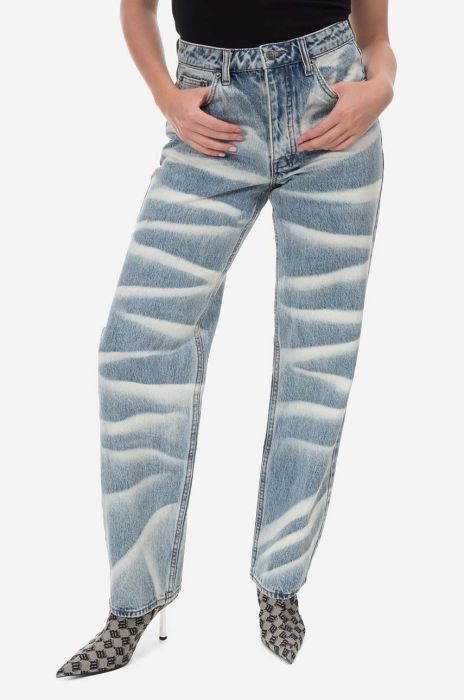 Джинси KSUBI Brooklyn Jean Strokes жіночі висока посадка WPS23DJ010-DENIM колір блакитний