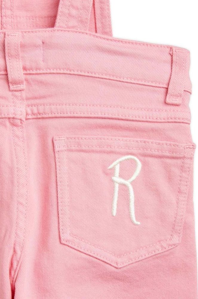 Дитячий бавовняний комбінезон Mini Rodini колір рожевий фото 5