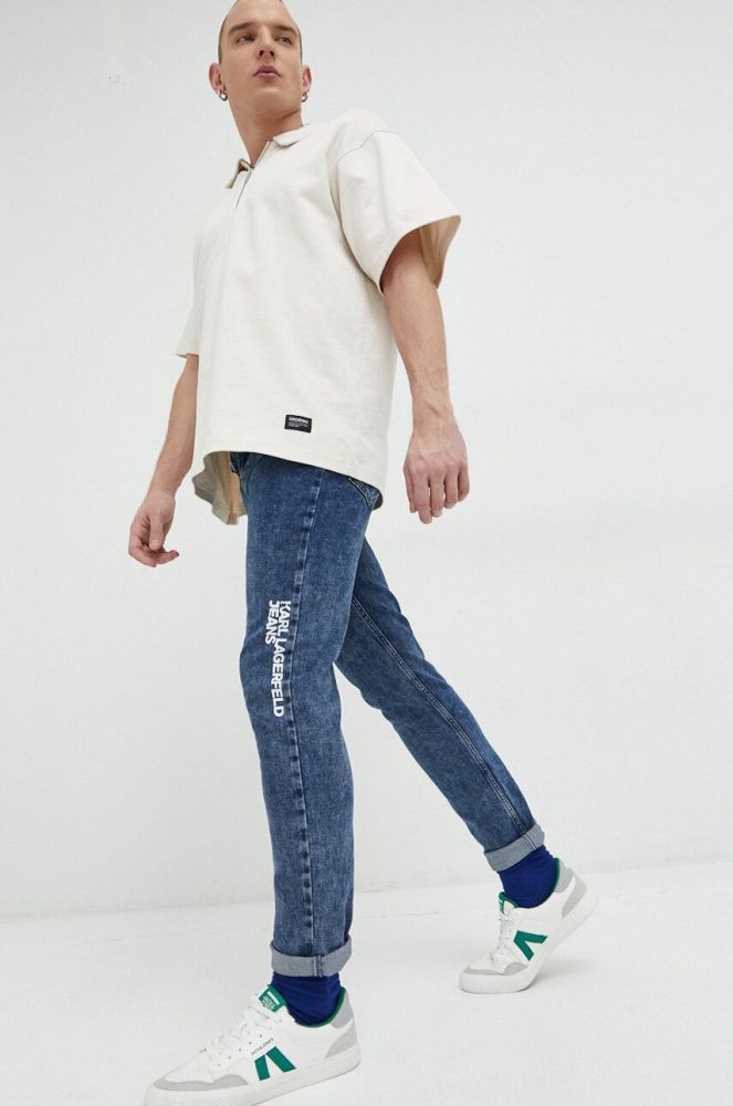Джинси Karl Lagerfeld Jeans чоловічі колір блакитний (2980133)