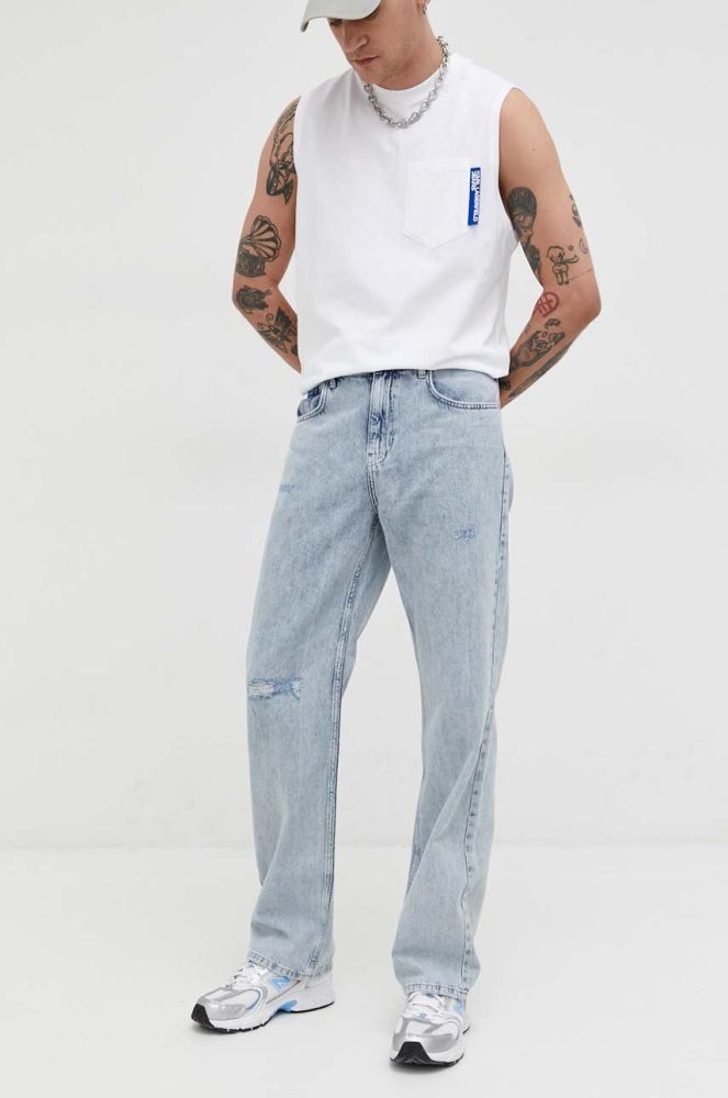 Джинси Karl Lagerfeld Jeans чоловічі колір блакитний (3092619)