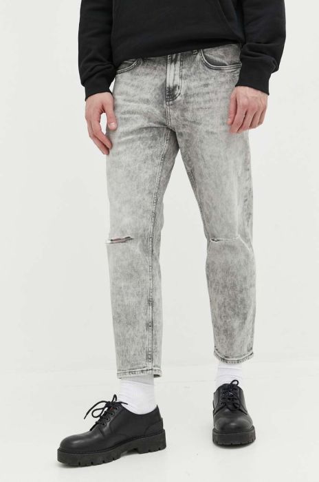 Джинси HUGO чоловічі колір сірий (3238454)