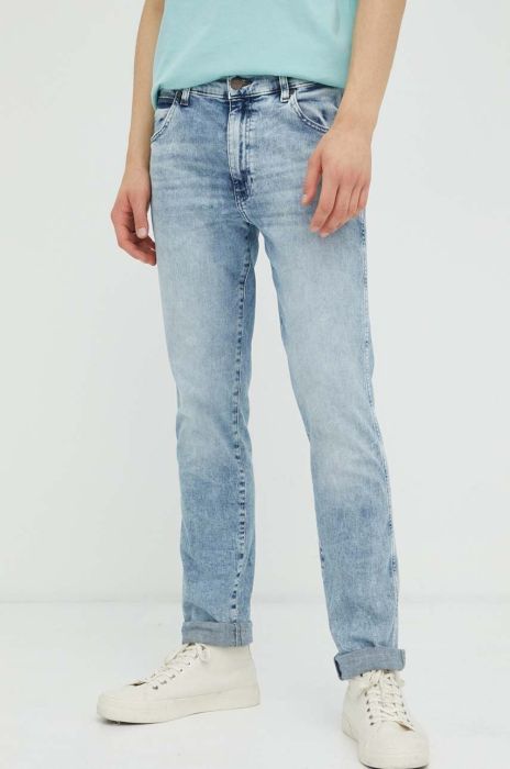 Джинси Wrangler Larston чоловічі колір блакитний (3259317)