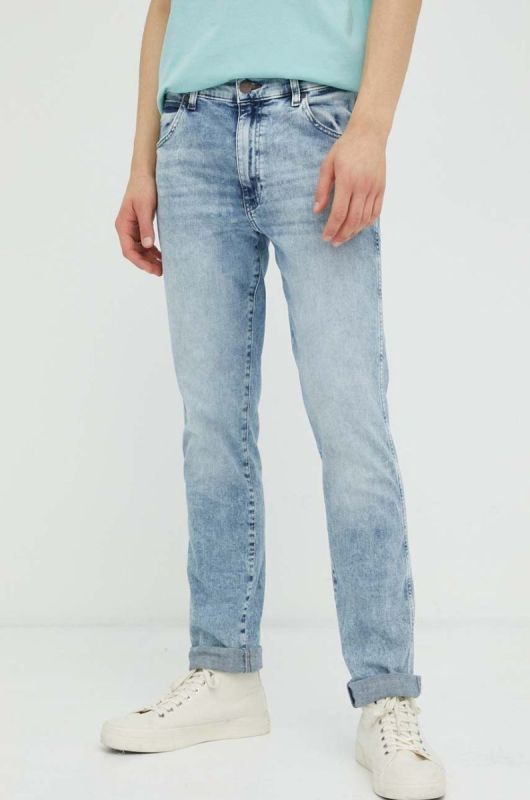 Джинси Wrangler Larston чоловічі колір блакитний (3259317)