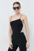Комбінезон Patrizia Pepe колір чорний оголена спина