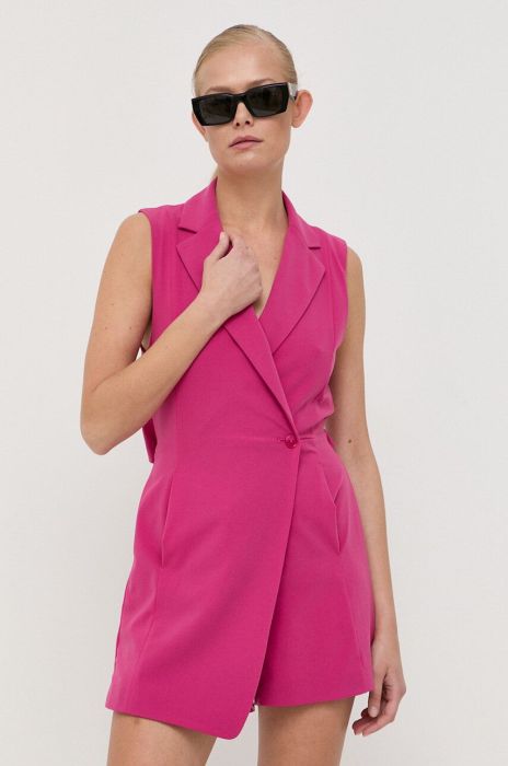 Комбінезон Patrizia Pepe колір рожевий декольте трикутник (3212959)
