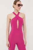 Комбінезон Patrizia Pepe колір рожевий декольте трикутник (3245260)