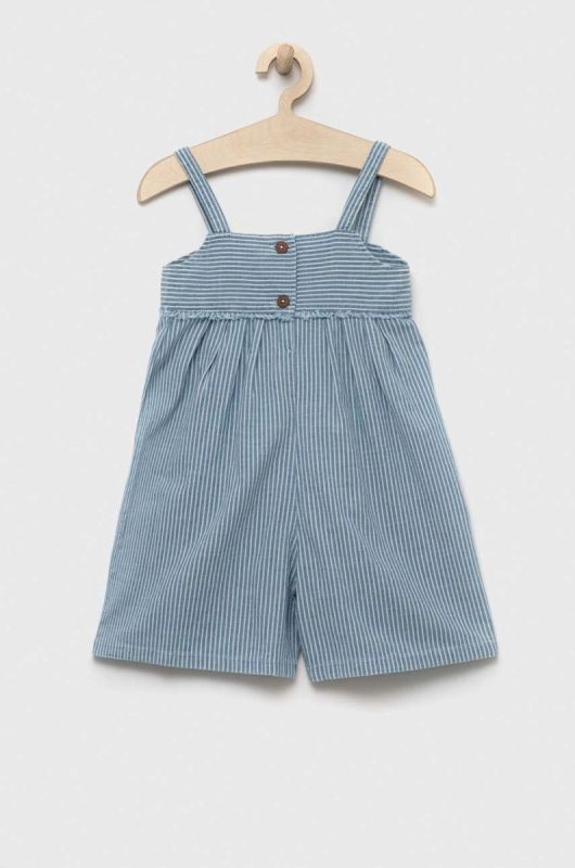 Дитячий бавовняний комбінезон United Colors of Benetton з бавовни колір блакитний (3285257)