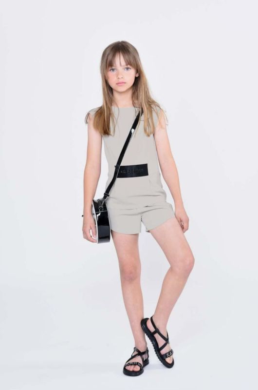 Дитячий комбінезон Karl Lagerfeld колір бежевий (3095174)