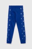 Дитячі спортивні штани adidas U BLUV PNT з принтом колір блакитний