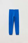 Дитячі бавовняні штани OVS однотонні колір блакитний (3045797) Дитячі бавовняні штани OVS однотонні колір блакитний (3045797)