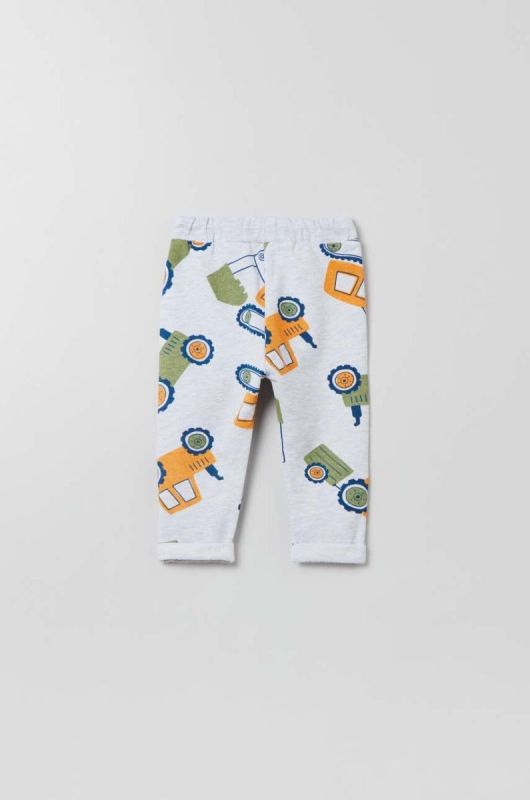 Дитячі спортивні штани OVS колір сірий візерунок фото 2