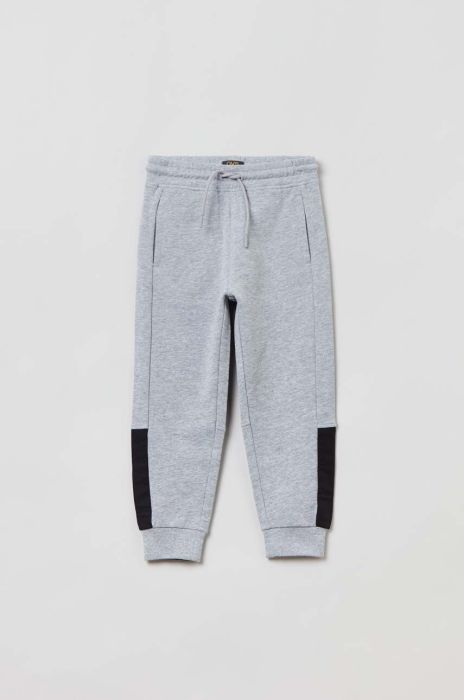 Дитячі бавовняні штани OVS колір сірий візерунок (3128815)