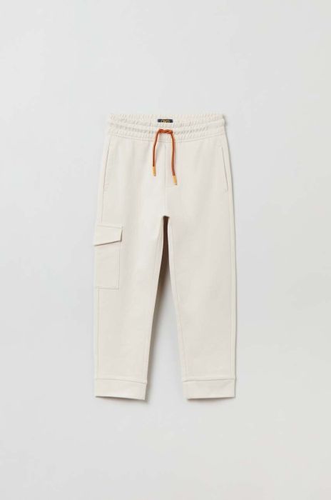 Дитячі бавовняні штани OVS колір рожевий однотонні (3251115)