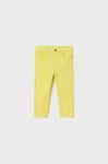 Штани для немовлят Mayoral колір жовтий однотонні (2951517) Штани для немовлят Mayoral колір жовтий однотонні (2951517)