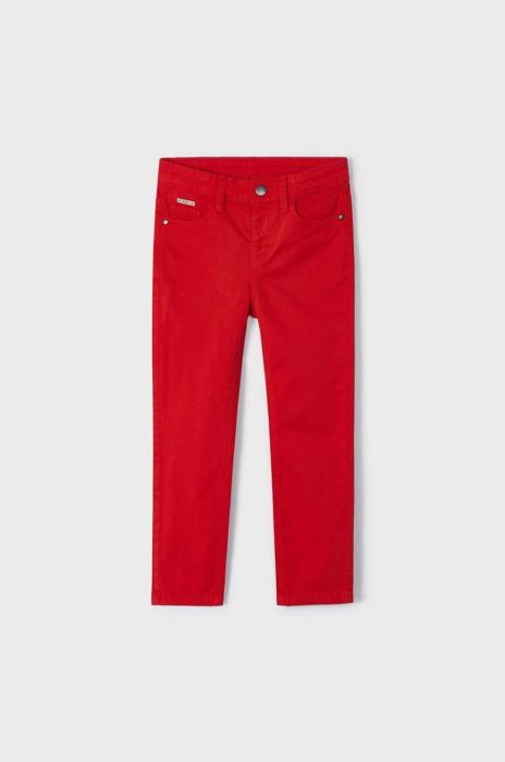 Дитячі штани Mayoral колір червоний однотонні (2965976)