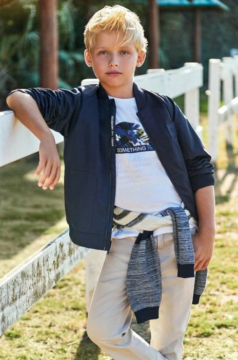 Дитячі штани Mayoral колір сірий однотонні (3019884)