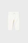 Штани для немовлят Mayoral колір білий однотонні (2984961) Штани для немовлят Mayoral колір білий однотонні (2984961)