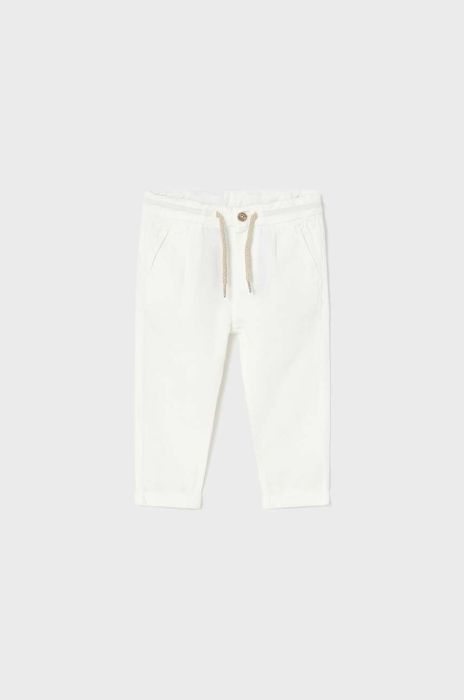 Штани для немовлят Mayoral колір білий однотонні (2955141)