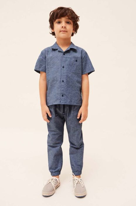 Дитячі штани Mayoral колір фіолетовий меланж