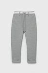 Дитячі штани United Colors of Benetton колір сірий меланж Дитячі штани United Colors of Benetton колір сірий меланж
