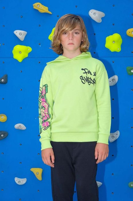 Дитячі бавовняні штани Sisley колір чорний візерунок (3036295) Дитячі бавовняні штани Sisley колір чорний візерунок (3036295)