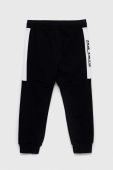 Дитячі спортивні штани Sisley колір чорний візерунок (3082508)