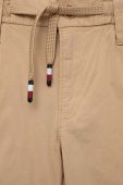 Дитячі штани Tommy Hilfiger колір бежевий однотонні (3185455)