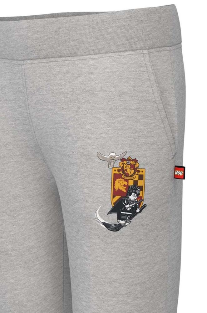 Дитячі спортивні штани Lego x Harry Potter колір сірий з принтом фото 3