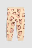 Дитячі спортивні штани Coccodrillo колір бежевий візерунок (3188440)