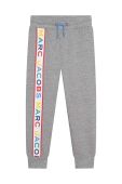 Дитячі спортивні штани Marc Jacobs колір сірий з принтом