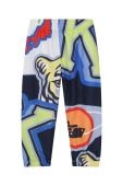 Дитячі спортивні штани Kenzo Kids колір синій візерунок