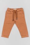 Штани для немовлят zippy колір коричневий однотонні Штани для немовлят zippy колір коричневий однотонні